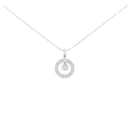 Autre Marque Au750 Diamantenhalskette Silber