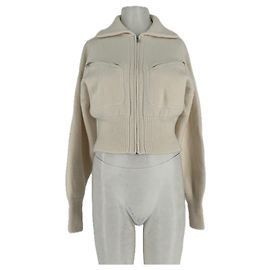 Pull en cachemire blanc Yves Salomon Alo Blanc