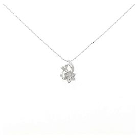Autre Marque Collar de diamantes Au750 Plata