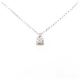 Autre Marque Diamantenhalskette PT900 PT850 Silber