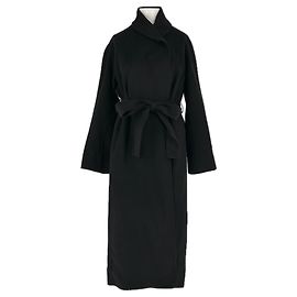 Cos Schwarzer Wollmantel Schwarz
