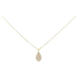 Autre Marque Collar Festaria Au750 de Diamantes Dorado
