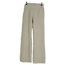 Yves Salomon Weiße Kaschmirhose Weiß