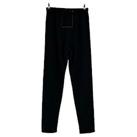 Autre Marque Schwarze Jogginghose mit Herzmuster Schwarz