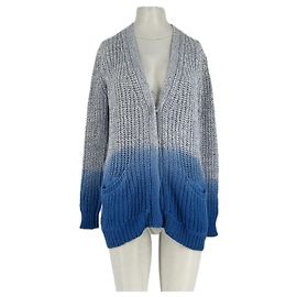 Sandro Cardigan bleu et gris Bleu