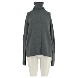 Cos Grauer Kaschmirpullover Grau