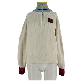 Lacoste Sweat à col roulé blanc Blanc