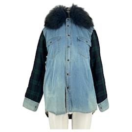 Autre Marque Giacca di jeans foderata Blu
