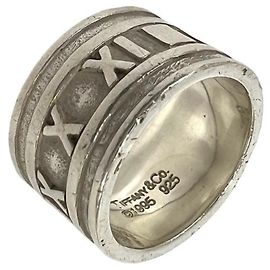 Tiffany & Co Tiffany Vintage Atlas Wide Band Ring Silber