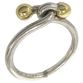 Tiffany & Co Tiffany Vintage Hook & Eye Ring Silber Golden