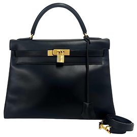 Hermès Borsa HERMES Vintage Kelly 32 Nero