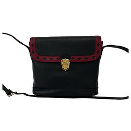 Borsa a tracolla in pelle Yves Saint Laurent Nero Rosso