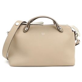 Fendi 8BL124 Handbag Beige Leather Beige