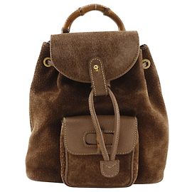 Gucci Bamboo Mini Backpack Brown