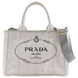 mala Mini Tote Prada Canapa Marrom