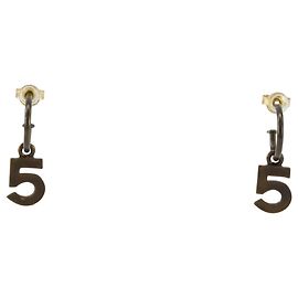 Chanel No. 5 vergoldete Tropfenohrringe Golden