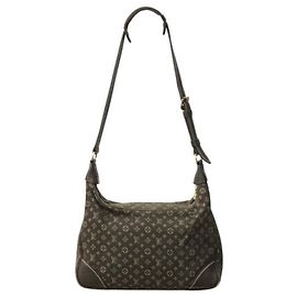 Borsa a tracolla Louis Vuitton Monogram Mini Lin Boulogne Marrone