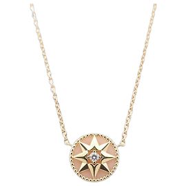 Collier Christian Dior Rose des Vents Doré