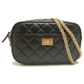 Borsa a tracolla Chanel 2.55 Nero