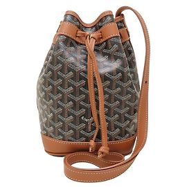 Goyard Petit Flo Shoulder Bag Brown Black