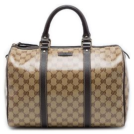 Borsa Boston Gucci Beige Medium GG Crystal Joy Beige