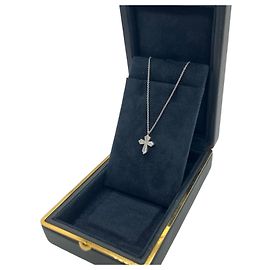 Collana Graff Ice Crystal Croce in Diamanti Argento