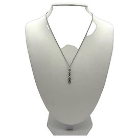 Tiffany & Co. Diamond Six-Ring Platin Halskette Silber