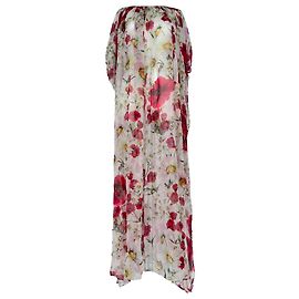 Abito maxi floreale Dolce & Gabbana in seta multicolore Multicolore