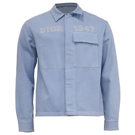 Giacca Trucker Dior 1947 in denim blu in cotone Blu