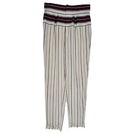 Pantalon rayé Chloé en acétate multicolore Multicolore