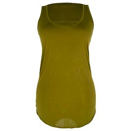 Alça Givenchy com decote redondo em viscose azeitona Verde Verde oliva