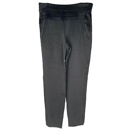 Alexander Wang Hose mit elastischem Bund aus schwarzem Satin Schwarz