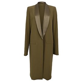 Alice + Olivia Skylar Long Blazer in Olive Green Polyester Green Olive green