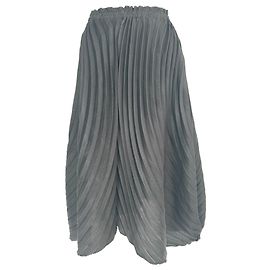 Issey Miyake Plisse-Midirock aus schwarzem Polyester Schwarz