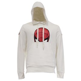 Sweat à capuche Moncler x Spiderman Popover en coton blanc Blanc Écru