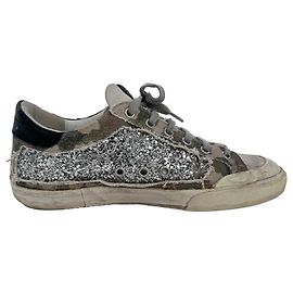 Baskets Golden Goose Super-Star Glittered en coton multicolore Multicolore