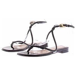 Gianvito Rossi Black Leather Sandals Black