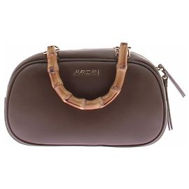 Marc Cain Mini mala bowling em couro Marrom