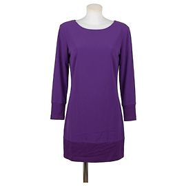 Pierre Cardin Purple Long Sleeve Mini Dress Purple