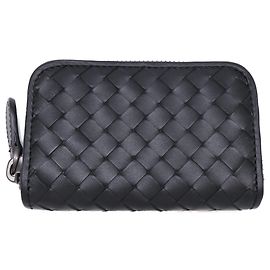 Bottega Veneta Intrecciato Coin Case Black