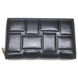 Bottega Veneta Padded Zip Long Wallet Black