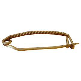 Autre Marque Broche Épingle de Sécurité Torsadée en Or Doré