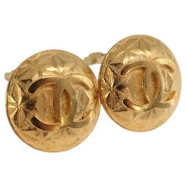 Orecchini CHANEL metallo Gold Tone CC Auth 198844V Altro