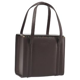 Sac à main BURBERRY Patent Brown Auth BA14996 Marron