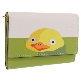 LOEWE x Studio Ghibli Spirited Away Ootori Sama Wallet Leather Auth 167499SM Vert