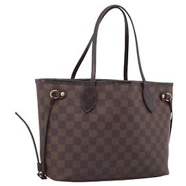 Sac Cabas LOUIS VUITTON Damier Ebene Neverfull PM N51109 LV Auth 197506 Damier ebène