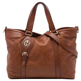 Borsa Satchel 1973 Gucci in vitello marrone Marrone