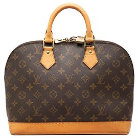 Sac à main Louis Vuitton Monogram Alma PM Marron Marron