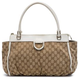 Tote Gucci GG Canvas Abbey D Ring Bege Bege