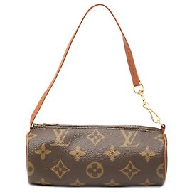 Sac à main Louis Vuitton Monogram Papillon Pochette Marron Marron
